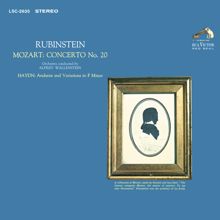 Arthur Rubinstein: Mozart: Piano Concerto No. 20 in D Minor, K. 466 - Haydn: Andante and Variations in F Minor, Hob. XVII:6