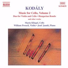 Jenő Jandó: Kodaly: Duo for Violin and Cello / Hungarian Rondo / Adagio for Cello / Sonatina