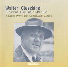 Walter Gieseking: English Suite No. 6 in D minor, BWV 811: V. Gavotte I