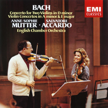Anne-Sophie Mutter, Leslie Pearson, Salvatore Accardo: Bach, JS: Concerto for Two Violins in D Minor, BWV 1043: II. Largo ma non tanto