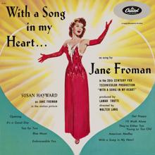 Jane Froman: With A Song In My Heart (Original Motion Picture Soundtrack)