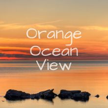 Deep Sleep Meditation: Orange Ocean View