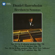 Daniel Barenboim: Beethoven: Piano Sonata No. 24 in F-Sharp Major, Op. 78: I. Adagio cantabile - Allegro ma non troppo