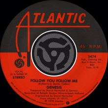 Genesis: Follow You Follow Me (Single Version) / Inside & Out (Single Version)