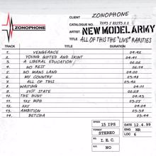 New Model Army: Vengeance (Live)