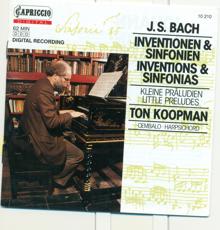 Ton Koopman: 3-Part Inventions (Sinfonias) Nos. 1-15, BWV 787-801: Sinfonia No. 12 in A major, BWV 798