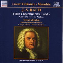 Yehudi Menuhin: Concerto for 2 Violins in D minor, BWV 1043: II. Largo ma non tanto