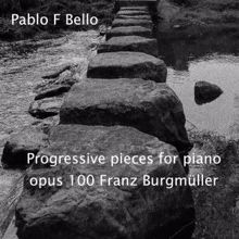 Pablo F Bello: 25 Progressive Pieces for Piano in C Major, Op. 100: No. 5, Innocence. Moderato