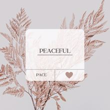 Pace: Peaceful