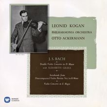 Leonid Kogan, Otto Ackermann: Bach: Violin Concerto in E Major, BWV 1042: II. Adagio