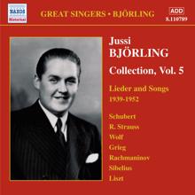 Jussi Björling: Bjorling, Jussi: Bjorling Collection, Vol. 5: Lieder and Songs (1939-1952)