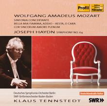 Klaus Tennstedt: Mozart: Sinfonia Concertante - Bella mia fiamma - Cor sincerum amore plenum - Haydn: Symphony No. 64