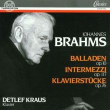 Detlef Kraus: Balladen, op. 10: II. Andante D-Dur