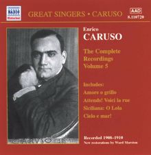 Enrico Caruso: Faust: Faust, Act III: Eternelle? O nuit d'amour
