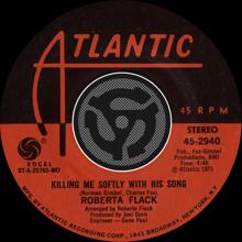 Roberta Flack: Killing Me Softly With His Song / Just Like A Woman [Digital 45]