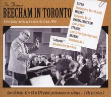 Thomas Beecham: Beecham in Toronto - (Previously Unissued Concerts from 1960)