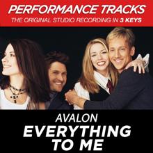 Avalon: Everything To Me (Performance Track In Key Of Db/E/F/Ab/B)
