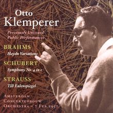 Otto Klemperer: Brahms: Variations On A Theme by Haydn / Schubert: Symphony No. 4 / Strauss, R.: Till Eulenspiegels Lustige Streiche (Klemperer) (1957)