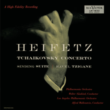 Jascha Heifetz: Tchaikovsky: Violin Concerto, Op. 35, in D, Sinding: Suite, Op. 10, in A Minor, Ravel:Tzigane