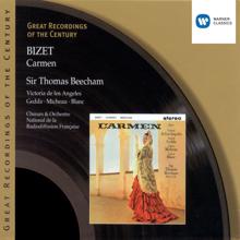 Choeurs Nationals de la Radiodiffusion Française/Orchestre National de la Radiodiffusion Française/Sir Thomas Beecham: Bizet: Carmen, WD 31, Act 4 Scene 1: No. 25, Choeur, "A deux cuartos! A deux cuartos!" (Zuniga, Chorus)