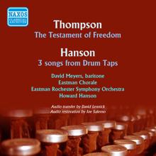 Howard Hanson: 3 Songs from Drum Taps, Op. 32: No. 3. To thee, old cause