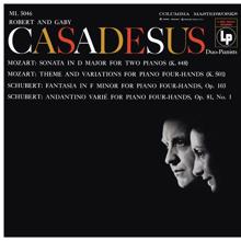 Robert Casadesus: Mozart: Sonata for 2 Pianos, K. 448 & Andante with 5 Variations, K. 501 - Schubert: Fantasia, D. 940 & Andantino varié, D. 823