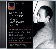 Jascha Heifetz: Mozart, W.A.: Violin Sonatas Nos. 17, 26 and 32 / Duo for Violin and Viola, K. 424 (Jascha Heifetz Plays Mozart, Vol. 2) (1936, 1941, 1947)