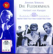 Herbert von Karajan;Eberhard Waechter: Die Fledermaus - Operette in drei Akten/Zweiter Akt/"Herr Chevalier, ich grüße Sie" (Remastered - 1999)