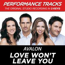 Avalon: Love Won't Leave You (Performance Track In Key Of A)