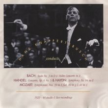 Hans Knappertsbusch: Overture (Suite) No. 3 in D major, BWV 1068: IV. Bouree -