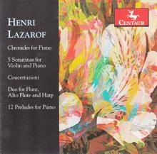 Various Artists: Henri Lazarof: Piano & Chamber Works