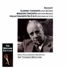 Sir Thomas Beecham/Royal Philharmonic Orchestra: Mozart: Clarinet, Bassoon & Violin Concertos