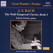 Edwin Fischer: Bach, J.S.: Well-Tempered Clavier (The), Book 1 (Fischer) (1933-1934)