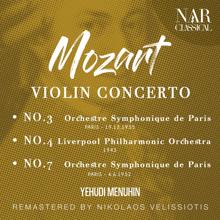 Yehudi Menuhin: MOZART: VIOLIN CONCERTO No.3, No.4, No.7