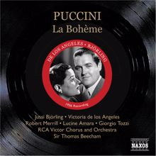 Thomas Beecham: Puccini: Boheme (La) (Bjorling, De Los Angeles, Beecham) (1956)