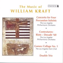 Zubin Mehta: Kraft, W.: Concerto for 4 Percussion Soloists / Contextures I / Games: Collage No. 1 / Double Trio