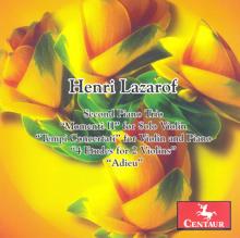 Various Artists: Lazarof, H.: Piano Trio No. 2. / Momenti Ii / Tempi Concertati / 4 Etudes / Adieu