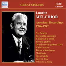 Lauritz Melchior: Melchior, Lauritz: American Recordings (1946-47)