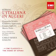 Mario Petri, Graziella Sciutti, Mafalda Masini, Enrico Campi, Cesare Valletti, Giulietta Simionato: Rossini: L'italiana in Algeri, Act 2, Scene 4, Finale: Mio Signore... Andiamo (Tutti)