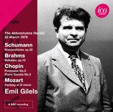 Emil Gilels: Schumann, Brahms, Chopin & Mozart: Piano Works