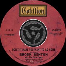 Brook Benton: Don't It Make You Want To Go Home / I've Gotta Be Me [Digital 45]