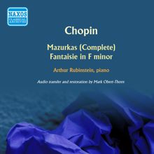 Arthur Rubinstein: Mazurka No. 8 in A flat major, Op. 7, No. 4