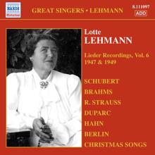 Lotte Lehmann: Lehmann, Lotte: Lieder Recordings, Vol. 6 (1947, 1949)