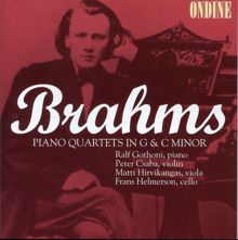 Ralf Gothóni: Brahms: Piano Quartets Nos. 1 &3