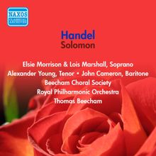 Thomas Beecham: Handel: Solomon (Cameron, Morison / Beecham Choral Society / Royal Philharmonic / Beecham) (1956)