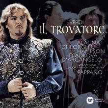 Antonio Pappano, Angela Gheorghiu, Enrico Facini, Federica Proietti, Ildebrando D'Arcangelo, Roberto Alagna, Thomas Hampson: Verdi: Il trovatore, Act 2: "E deggio e posso crederlo?" (Leonora, Il Conte, Manrico, Ines, Chorus, Ferrando, Ruiz)