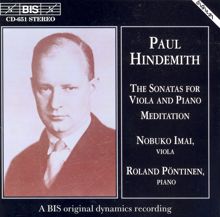 Roland Pöntinen: Hindemith: Viola Sonatas / Meditation