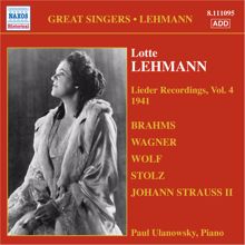 Lotte Lehmann: Lehmann, Lotte: Lieder Recordings, Vol. 4 (1941)