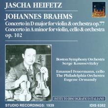 Jascha Heifetz: Brahms, J.: Violin Concerto, Op. 77 / Double Concerto for Violin and Cello, Op. 102 (Heifetz) (1939)