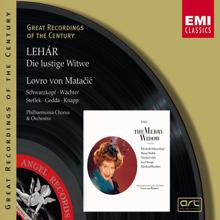 Josef Knapp/Eberhard Waechter/Kurt Equiluz/Hans Strohbauer/Philharmonia Orchestra/Lovro von Matacic, Eberhard Waechter, Hans Strohbauer, Josef Knapp, Kurt Equiluz: Die lustige Witwe (The Merry Widow) (2000 - Remaster): IX. Rezitativ: Herr von Cascada, verzichten Sie auf die Witwe!...Wie die Weiber...Ja, das Studium de Weiber ist schwer (St.Brioche/Cascada/Danilo/Zeta)